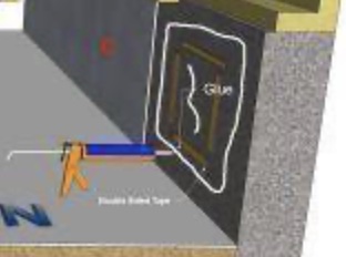 Insulation installed direct on basement or block wall Predex Total