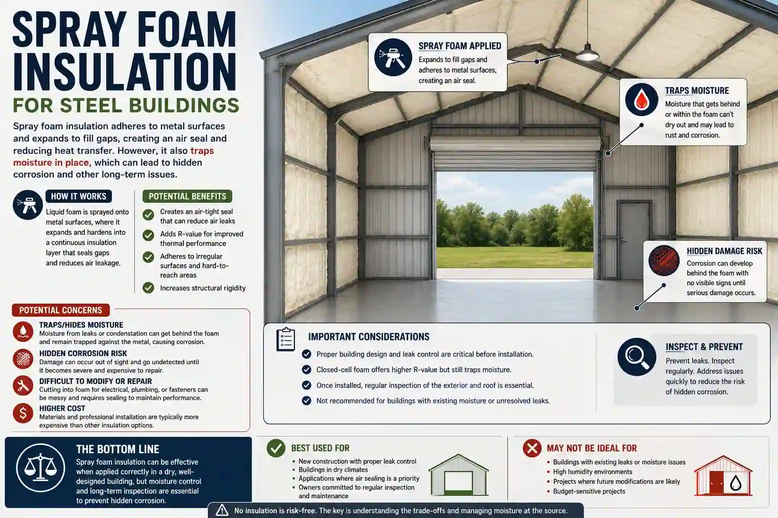Spray Foam Insulation for steel buildings